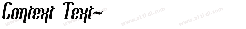 Context Text字体转换 Context Text字体转换